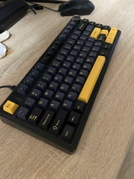 Клавиатура беспроводная AULA F75 +наклейки укр, рос, игровая,RGB ,Hot Swap,3 режима подключения,80 клавиш, механическая