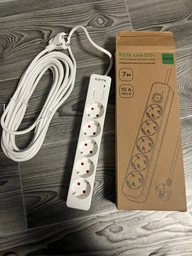 Мережевий фільтр-подовжувач RZTK Line 545 4.5 м 5 розеток White