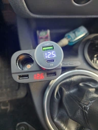 Швидкий зарядний пристрій від прикурювача 240W 1 USB + 1 Type-C PD з цифровим дисплеєм для ноутбуків, планшетів, смартфонів Apple iPhone, iPad, MacBook, Huawei, Honor, Xiaomi, Samsung, OPPO, Redmi, Realme 604 фото від покупців 1