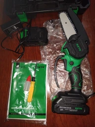 Мини-пила аккумуляторная RZTK Mini Saw 21V в кейсе, 2 АКБ и ЗУ фото от покупателей 11