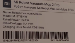 Аксессуары для робота пылесоса Xiaomi Mi Robot Vacuum-Mop 2 Pro BHR5044EU MJSTL MJST1S (8 предметов) (H446)
