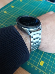 Ремешок титановый 22мм для Samsung Браслет из титана Silver Titanium BeWatch (T0422411.2)