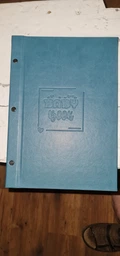 "Baby book" для детских фотографий, первый альбом малыша на украинском, цвет голубой фото от покупателей 2