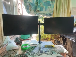 Настільне кріплення для двох моніторів OfficePro MA102 17-32" 2-9 кг Black фото від покупців 8