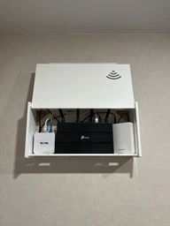 Полка для роутера Wi-Fi коробка 40*20*10 см Белая фото от покупателей 4
