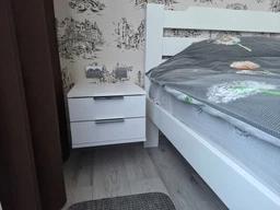 Тумба подвесная прикроватная Кристал Континент 400/400/290 Белый фото от покупателей 1