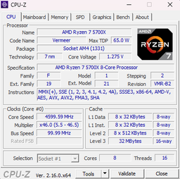 Процессор AMD Ryzen 7 5700X (3.4GHz 32MB 65W AM4) Tray (100-000000926)