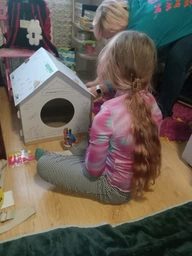 Домик для собак и кошек Lucky Pet ЭКО Домик "Уикенд" 45x45x45 см Белый (4820224213231) фото от покупателей 12