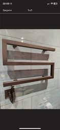Електрична рушникосушарка Kosser Зета 900x550 ER тайм. чорний ЗЗ03ER