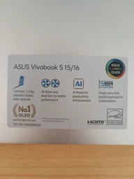 Ноутбук ASUS Vivobook 16 OLED M5606WA-MX024, AMD Ryzen AI 9 HX 370, 5.1GHz, 16" 3.2K, 120 Hz, 32GB LPDDR5X, SSD 1TB, AMD Radeon 890M Graphics, Free DOS фото от покупателей 4