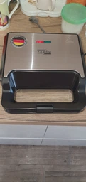 Вафельниця Zepline ZP-801 4в1 горішниця 2200 Вт бутербродниця, сендвічниця мультимейкер Чорний зі сріблястим фото от покупателей 1