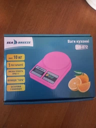 Ваги кухонні електронні SeaBreeze SB-070 сині нержавіюча сталь до 10 кг фото від покупців 8