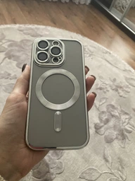 Чохол FIBRA Chrome Case With MagSafe for iPhone 16 Pro Black фото від покупців 1