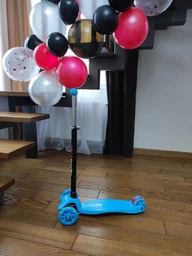 Самокат детский трехколесный MAXI Scale Scooter BLUE Синий Светящиеся колеса Съемный руль от 3 до 7