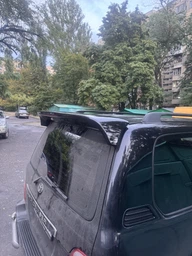 Спойлер козырек Toyota Land Cruiser 100 / Lexus LX 470 1998-2007 ABS пластик цвет черный, модель Maxi для Toyota Land Cruiser 100 1998-2006 (3902)