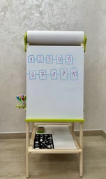 Мольберт дитячий 5в1 з полицею та папером для творчості та навчання Люмік фото від покупців 1