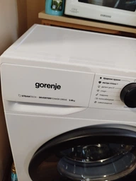 Фронтальная стиральная машина Gorenje, 6 кг, 1000 об/мин, класс энергоэффективности A+++, 435 см, с дисплеем, функцией пара, инверторный двигатель, белая (629053) фото от покупателей 6