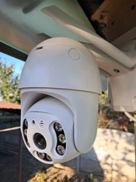 Уличная поворотная 4MP Wi-Fi IP-камера, водонепроницаемая с ночным видением + ICSee, Белая (3058609996) фото от покупателей 5