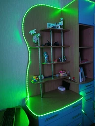 Светодиодная LED лента 5м Smart RGB + White с пультом и USB питанием. Управление через телефон Bluetooth 5050 Совместимость с Авто, ТВ, ПК (модель Striscia Led RGB) БЕЛАЯ фото от покупателей 16