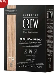 Система маскировки седины American Crew Precision Blend Medium Ash уровень 5-6 3 x 40 мл (738678248331)