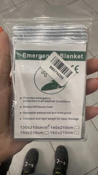 Аварийное термоодеяло Rhino Rescue Emergency Blanket 160x210cm фото от покупателей 1