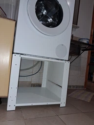 Полка Стеллаж Стойка напольна для стиральна машины MounTech WP-2 до 70кг белый фото от покупателей 1