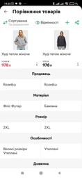 Худи теплое женское Ray Basic U0401W XL Cream (RAY2000000003375)