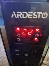 Масляный радиатор Ardesto 2,5 кВт, площадь обогрева 25 кв.м., напольный, черный, 11 секций (OFH-E11X2) фото от покупателей 5