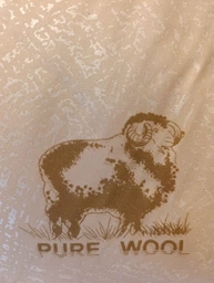 Одеяло зимнее из овечьей шерсти 180х215 см бежевое pure wool фото от покупателей 1