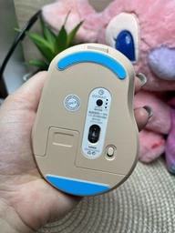 Аккумуляторная беспроводная мышка Duohao M6 Бежевая (Bluetooth 4.0/5.1 + 2,4 Гц) фото от покупателей 4