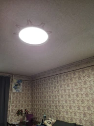 Управляемая светодиодная люстра ESLLSE MOON 70W R 450×65мм Белая для кухни, спальни, прихожей фото от покупателей 7