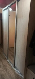 Шкаф-купе Viant Ligth2 ДСП+Зеркало+ДСП 2100х450x2200 мм Кашемир