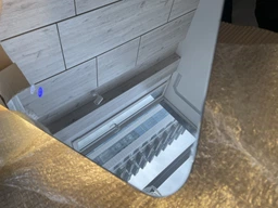 Зеркало с LED подсветкой для ванной комнаты настенное смарт зеркало с подогревом и дисплеем 70х70 см BRS фото от покупателей 16