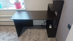 Стол компьютерный Moreli Christer Ш1416*В1226*Г600 Дуб сонома-Белый фото от покупателей 6