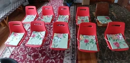 Подушка на стілець 33*33 7614 квітковий