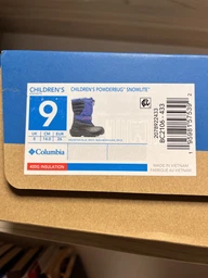 Детские зимние сапоги-дутики для мальчика Columbia Children's Powderbug Snowlite 2078922433 29 (12US) Синие (195981575354)