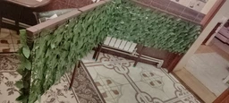 Декоративне зелене покриття огорожа сітка HEVA штучний плющ 3 м фото від покупців 2