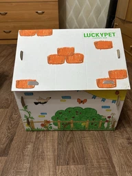 Домик для собак и кошек Lucky Pet ЭКО Домик "Уикенд" 45x45x45 см Белый (4820224213231) фото от покупателей 5