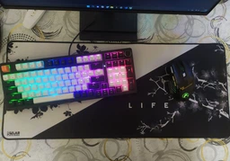Игровая поверхность (Коврик для мышки) SHLab Сакура Black White SHM-849 (90х40 см) (33067) фото от покупателей 8
