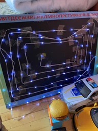 Умная светодиодная гирлянда LED RGB 5050, 5 м, водонепроницаемая IP67, многоцветная подсветка, с USB питанием 5.5V , управление телефоном Bluetooth + реакция на звук + пульт, белая (1490534113) фото от покупателей 7