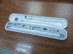 Кейс для хранения стилуса Apple Pencil (1-2 поколение) пластик Бело-голубой фото от покупателей 1