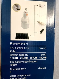 Лампа аккумуляторная usb фонарь на аккумуляторе светодиодная 150 Вт LED лампочка кемпинговая портативная с подвесом светильник ночник для кемпинга 3600 mAh фото от покупателей 19