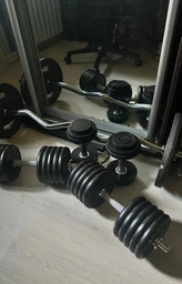 Гантельний гриф EasyFit 45 см, Ø 25 мм хромований W45