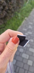 Самоклеющиеся липучки фиксаторы Velcro, антискользящие двусторонние держатели для ковров / покрывал, набор 4 шт., 7 см, черные (97613968) фото от покупателей 1