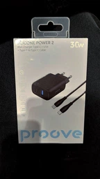 Сетевое зарядное устройство Proove Silicone Power 2 30W Type-C + USB + Cable Type-C to Type-C 1 м Black (632470001)
