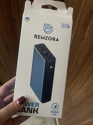 Повербанк 30000mAh 22.5W Remzona Extrinity Metal 30X с быстрой зарядкой PD Quick Charge 3.0 Fast Charge УМБ для телефона айфона роутера планшета LED дисплей портативный + кабель USB-A USB-C фото от покупателей 14