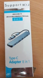 USB хаб концентратор usb-hub 3.0 Monty юсб разветвитель тройник удлинитель расширитель для ноутбука ПК картридер SD TF, mini-jack type-c адаптер 8в1