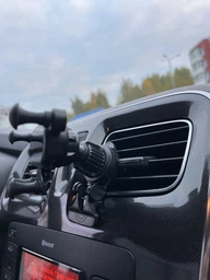 Кріплення у вентиляційну решітку дефлектор для телефону в авто WALKER CX-133 black фото від покупців 1