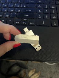 USB Flash Drive Hoco UD10 USB3.0 Type C 64GB Колір Сталевий фото від покупців 1
