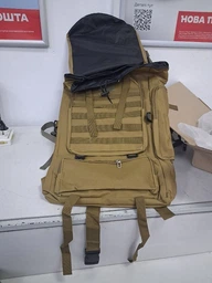 Рюкзак туристический для походов Tactical военный большой рюкзак на 70 л Black (ta70-black) фото от покупателей 1